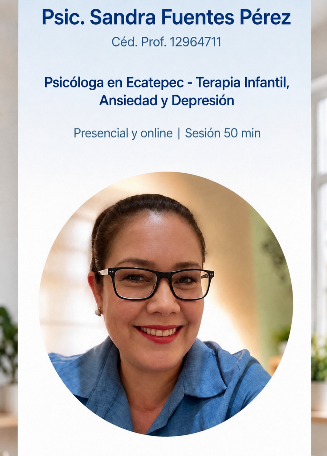 Portada de Psic. Sandra Fuentes Pérez